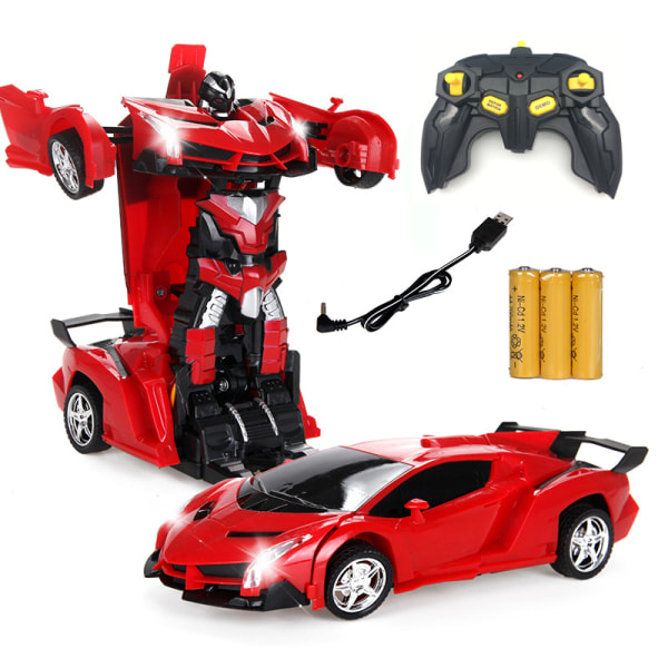 2-i-1 fjärrkontroll robotbil, 1:18 Transformer Toy Present för