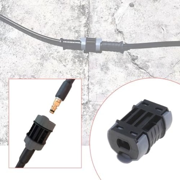(58×32×20mm) Trycksättarspruthandslangförlängningskopplingar Kompatibla med Karcher K1/ K2/ K3/ K4/ K5/ K6/ K7 Trycksättarspruta