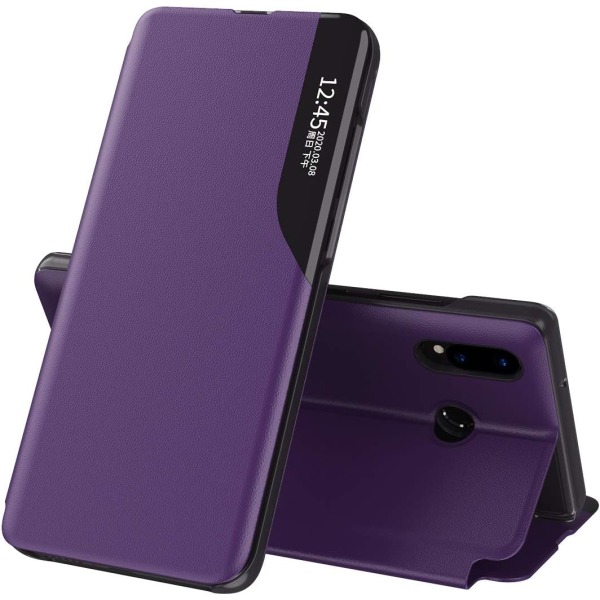 Telefonveske til Huawei P30 Lite, Huawei P30 Lite Cover Bookstyle Clear View Window purple