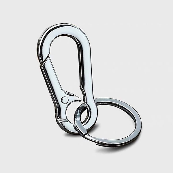 MINGZE Nøkkelring i metall, Nøkkelring i stål, Port