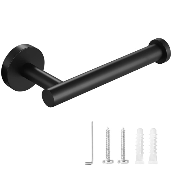304 Rustfrit Stål Toiletpapirholder, Sort Væghængt,