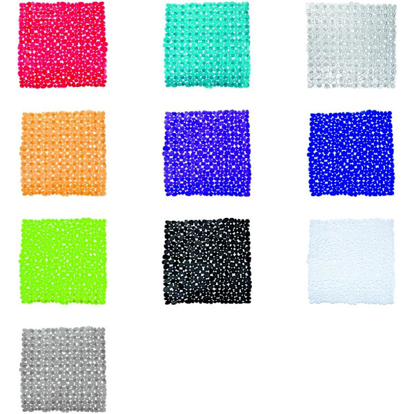 Paradise Antracit Duschmatta - halkfri, sugkopp, PVC,