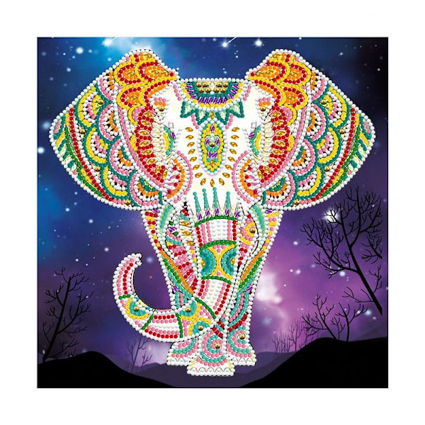 (30x40cm) Elefant Dyre Kreative Veggkunst Romdekor 5d Di