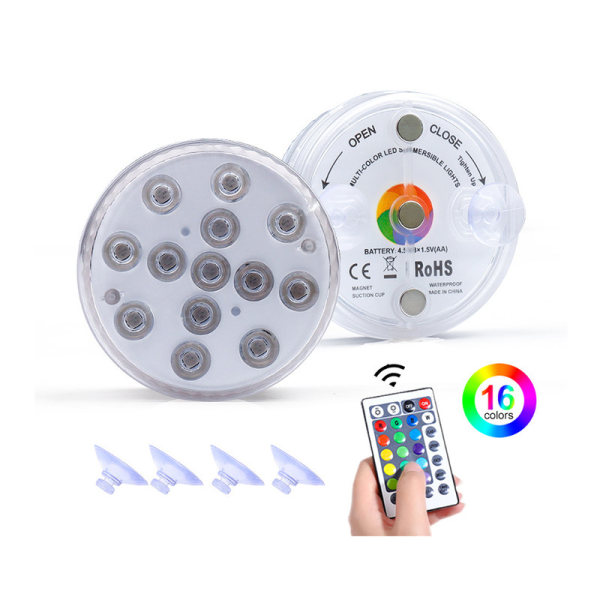 Vattentät LED-dammlampa med magneter (set om 1)