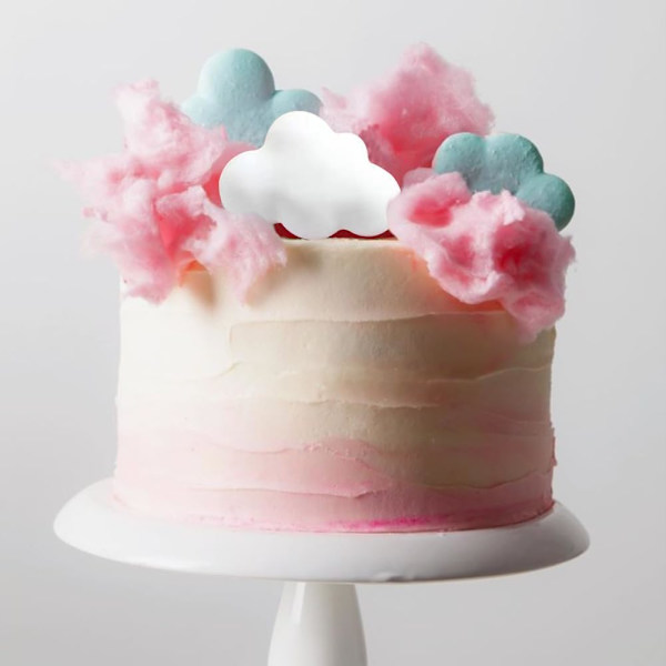 2 PAKK Søte Sky Silikonformer, Brett, Skyformet Sjokoladeformer Form 3D Fondant Kake Mat Gele Dropp Limform Håndm