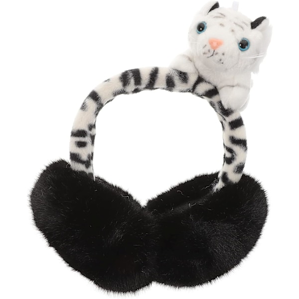 Plush Tiger Öronmuffar Cartoon Vinter Varma Öronmuffar Söta Justerbara Djur Utomhus Tillbehör