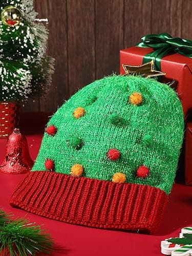 Grim LED Julelys Op Hat Unisex Vinter Beanie Strik Hat Swe