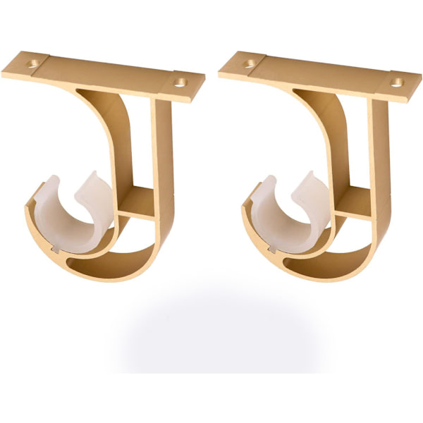 Gardinstångsfäste i aluminiumlegering, gardinstångsfäste, gardinstångsstöd, takfäste Gold