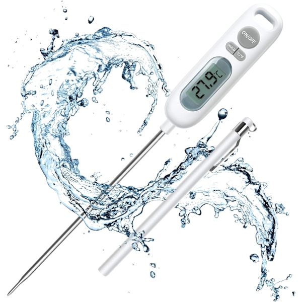Matlagningstermometer, 141 mm lång matlagningsprob Digital termometer för BBQ Bakverk Kött Socker Vätskor