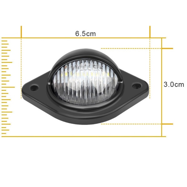 (4 stycken) LED-skyltbelysning 4W 3 SMD LED Vattentät Baklykta
