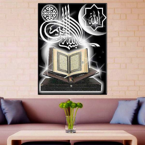 MH-(30x40cm) Full Drill Wall Art 5d Diy AB Diamond Painting Hang