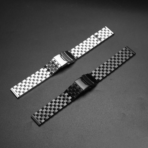 22mm Lyxigt Metall Snabbspänne Armband i Rostfritt Stål för Me