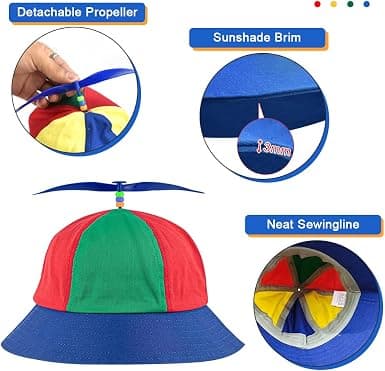 Regnbue Propell Hat Propell Bucket Hat Morsom Fargerik Propell