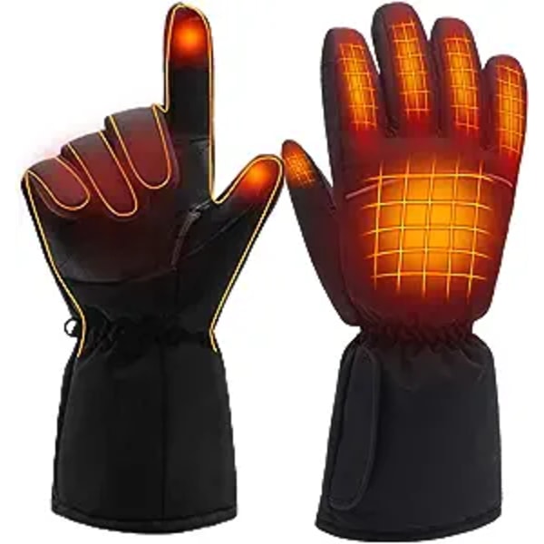 Genopladelige opvarmede handsker til mænd og kvinder-M, AA-batteri M