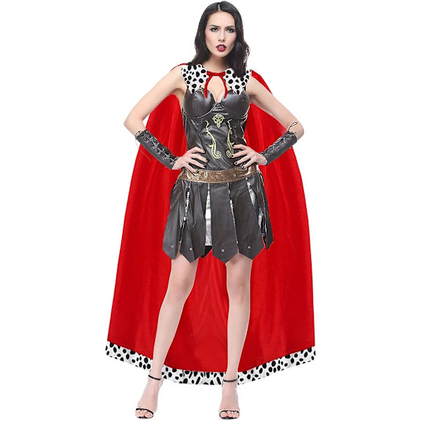 Konge Robe til Voksne, Fløjlskroningskappe, Middelalderlig Kongekostume til Halloween, Jul, Karneval