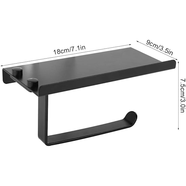 WC-paperiteline, WC-paperiteline, WC-paperiteline hotellille kotiin (Space Aluminum Mobi
