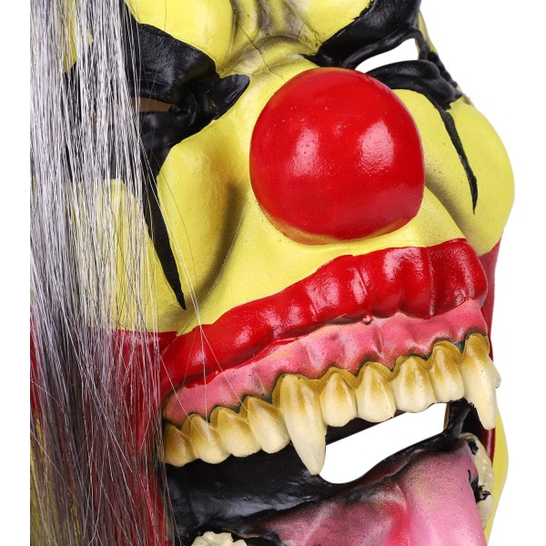 Unisex Halloween Horror Maske Voksen Kostume Klovn Spøgelse Maske Elastisk Bånd Latex Maske Perfekt til Carn