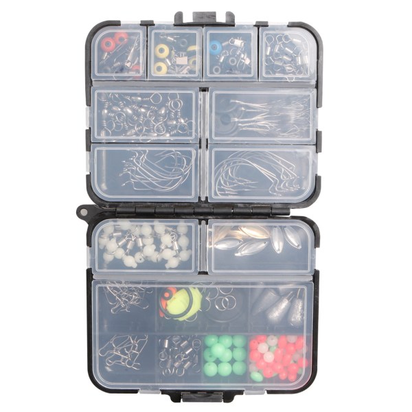 Fiskeutrustning Box Kit med Fiskeutrustning Box 183pcs