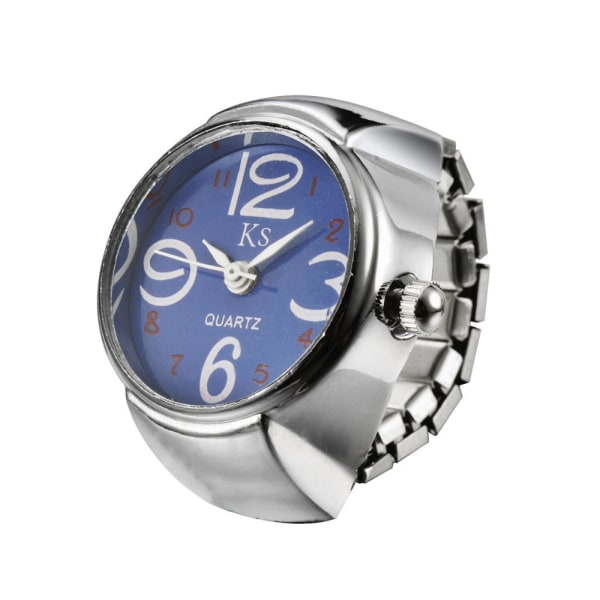 Creative unisex ring watch elastic stainless steel quartz wr