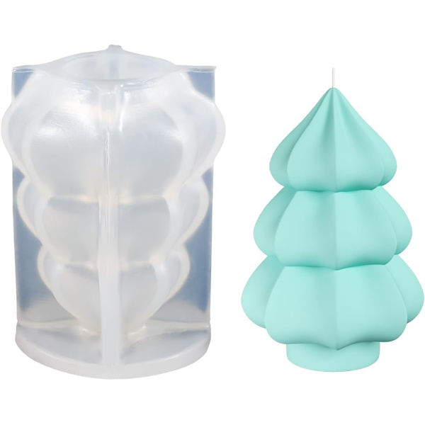 1 st Tree Ljusform Tree Resin Form Cylinder Form Växt Resin Form Lera Form Smycken Resin Gjutform Ljustillverkning