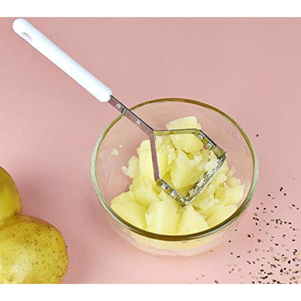 2 stk. køkkenudstyr/mini kartoffelmoser/husholdning i rustfrit stål