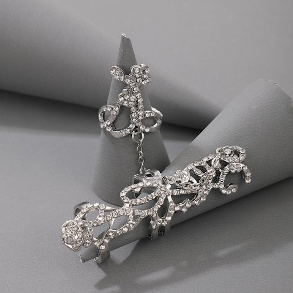 2 pakker gotiske punk kno ringe udskåret fuld finger ring slave ch
