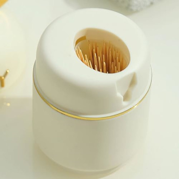 6x12cm Tandpirkersholder, Sød Hjorte Design Pop Up Automatisk Dispenser Forseglede Tandpirkers Opbevaringsboks til Hygiejne og Sikkerhed