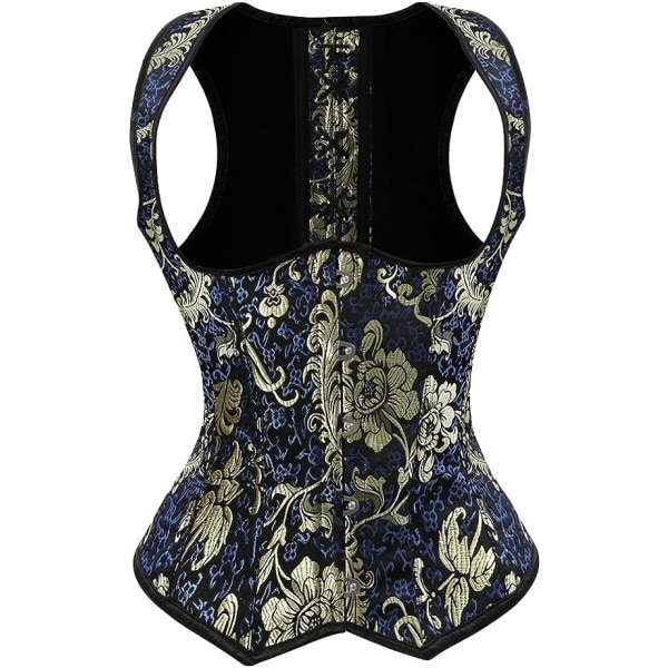 Gotisk Steampunk Korsett Dame Bustier Midje Cincher Underbus