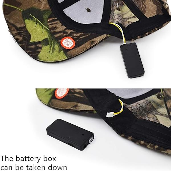 Superljus LED-basebollkeps (uppladdningsbar modell - camouflage),