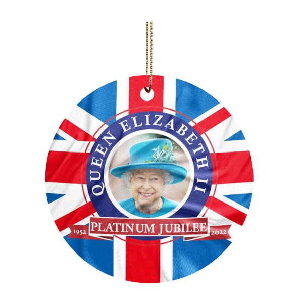 Personlig Elizabeth II Platin Jubilæums Ornament, Dronning Platin Jubilæums Gave, Dronning Elizabeth II