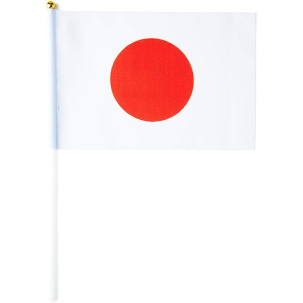 Japanska flagga små japanska pinnar mini handflaggor dekorationer