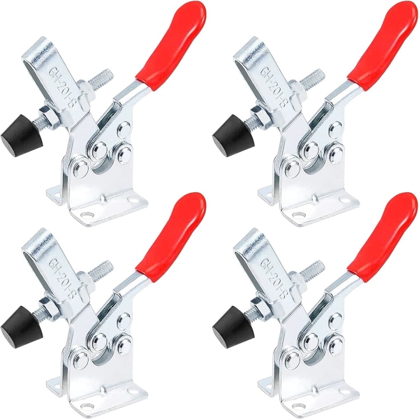 4pcs Toggle Clamp GH-201-B Metal Lever Clamps Horizontal Quick Release Clamp,Toggle Tool for Heavy T