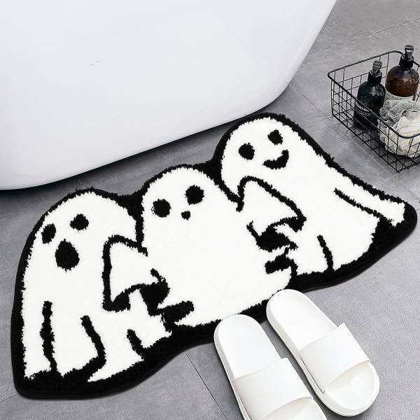 Halloween Bath Mat, Tufted Non-Slip Rug for Bathroom, Kitchen, So