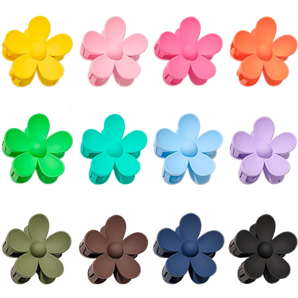 12 blomster hårklipp store sklisikre blomster klobber klipp søt hai