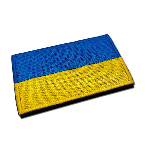 10-pack Trident guld blå gul flagga broderad kardborre Badge sa