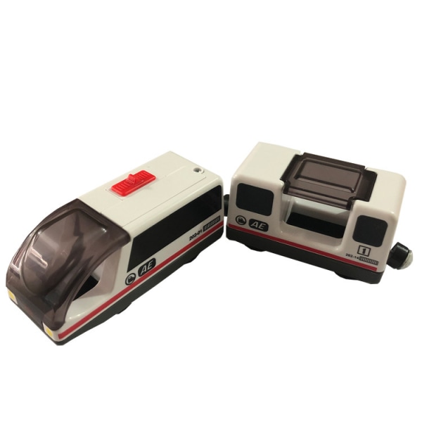 Train électrique en bois, jouet de train miniature de locomotive
