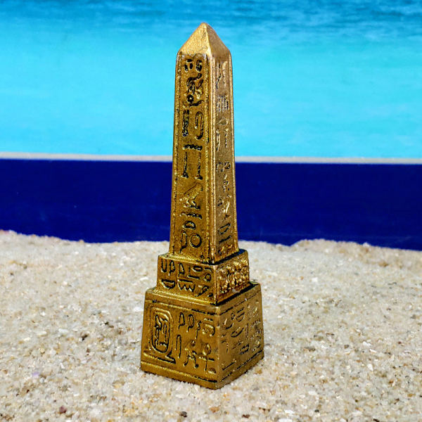 Obelisk af det gamle Egypten Akvarium Fiske Tank Dekorationer Krybdyr Skildpadde Firben Edderkop Tanke Terrarium