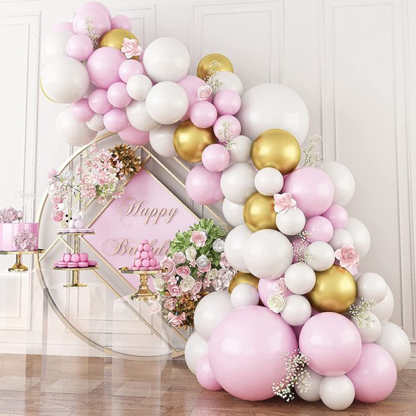Macaron romantisk ballongsett Ballongdekorasjonssett ballong