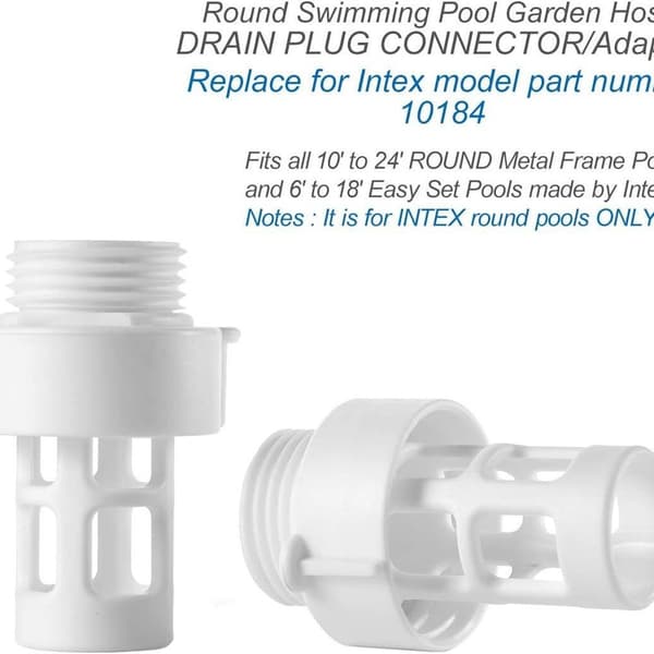 Pool Slange Connector Adapter til Intex Rund #10184