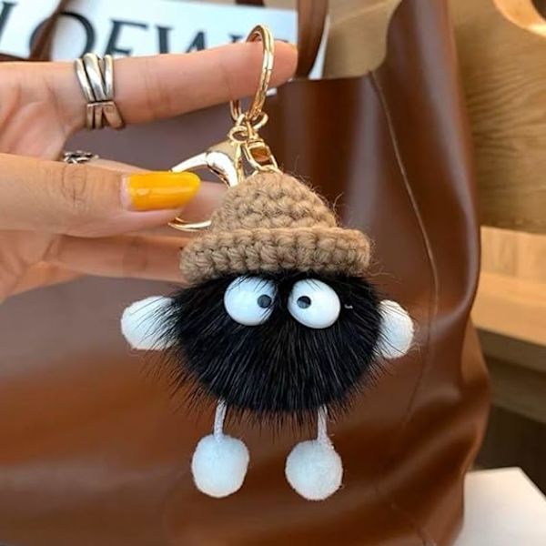 Kawaii bamse nøglering til kvinder, nøglering til kvinders bilnøgler, bling bamse nøglering, nøgleringsæt,