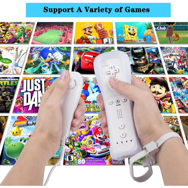 Wii-kontroller-fjernkontroll med Nunchuck Wii-kontroller med Nunchuk W