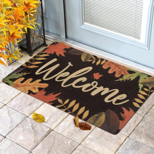 Höstlöv Välkommen Dörrmatta Inomhus Utomhus Hem Framsida Veranda Mattor Thanksgiving Matta Present Höst Ingång Dekoration Sup