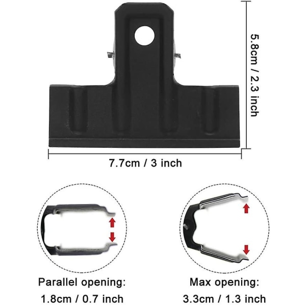 Coideal 10 kpl Paksuja Metallipaperiliittimiä 7,7 cm Pitkiä Toimistoon