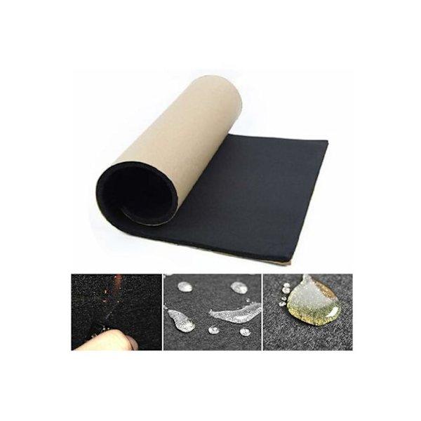 50 x 200cm x 6mm Bil Termisk Lydisolering Vandtæt Støvsikker Måtte Vandtæt Bil Lyddæmpende Måtte