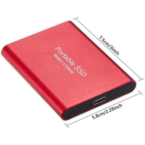 2TB USB/Type-C -liitäntä suurikapasiteettinen mobiili mini kiintolevy Ext