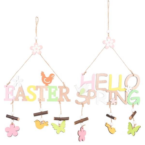 Easter Hanger Wood, 2 Pieces Easter Hanger Wood, Easter Deco