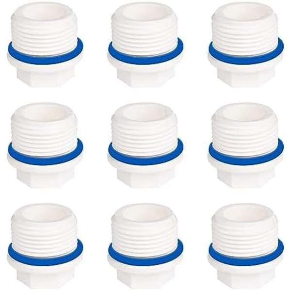 24,6 mm Urosulkku, 9 kpl, Urosulkku, Putken Sulkupistoke, Kuusikulmainen Hanasulkku, Muovi Kuusikulmainen Sulkupistoke, Uros