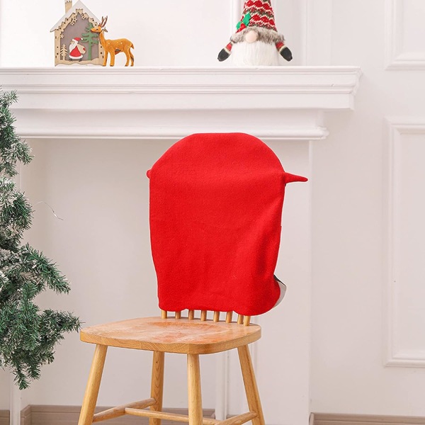 Julstolsöverdrag, Jultomte Snögubbe Julstolsryggöverdrag Stolsöverdrag Dekoration