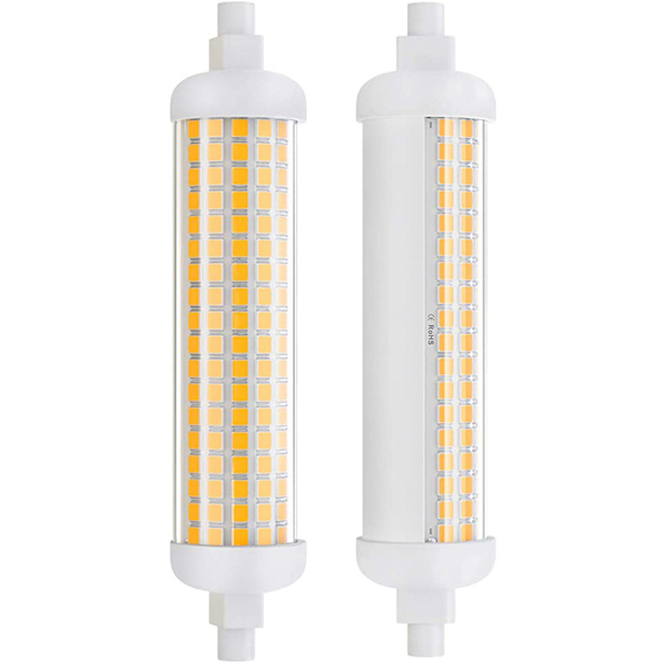 Pakke med 1 varm hvid R7S halogenpære 20W 100-265V, R7S halogen R