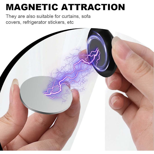 (Musta) 10 paria magneettisia verhoverhoja, suihkuverhon magneetit, jotka eivät koskaan ruostu, verhomagneetti, Dr